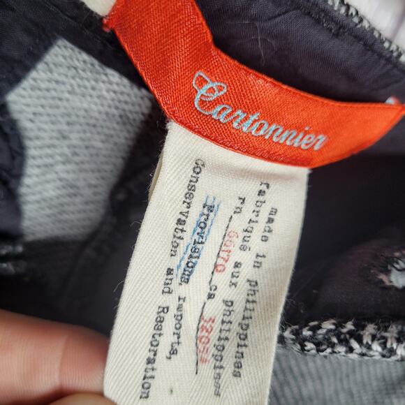 Anthropologie Cartonnier Mid Rise Gray Wool Blend Button Fly Slacks Womens 25 - Picture 7 of 7